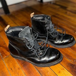 Cole Haan Men’s Boots, Size 8, Black Leather, waterproof